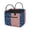 American Flag Pattern, variant on Garronmavis Quilted Laundry Basket, Cactus Print Foldable Quilted Storage Basket with Built-in Carry Handles, Laundry Hamper for Bedroom Nursery Bathroom Clothes and Toy Storage