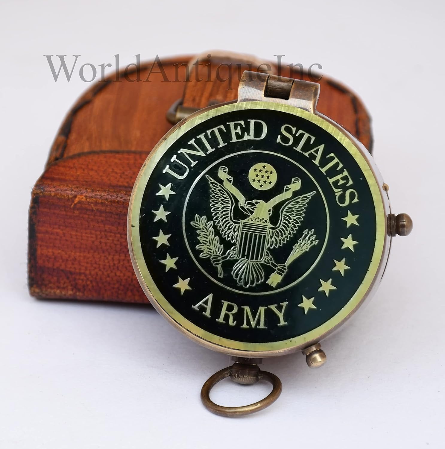 WOANIN Compass Gift for U.S Army, U.S Air Force, Engraved Navy Compass, Navy Gift, Navy Brass Compass, Retirement Gift, Personalized Compass, Antique Compass
