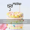 thumbnail image 2 of 24 Pcs Cat Cake Insert Birthday Party Decorations Themed Pick Cupcake Toppers Animal Dessert Embellishments Black Cakes, 2 of 6