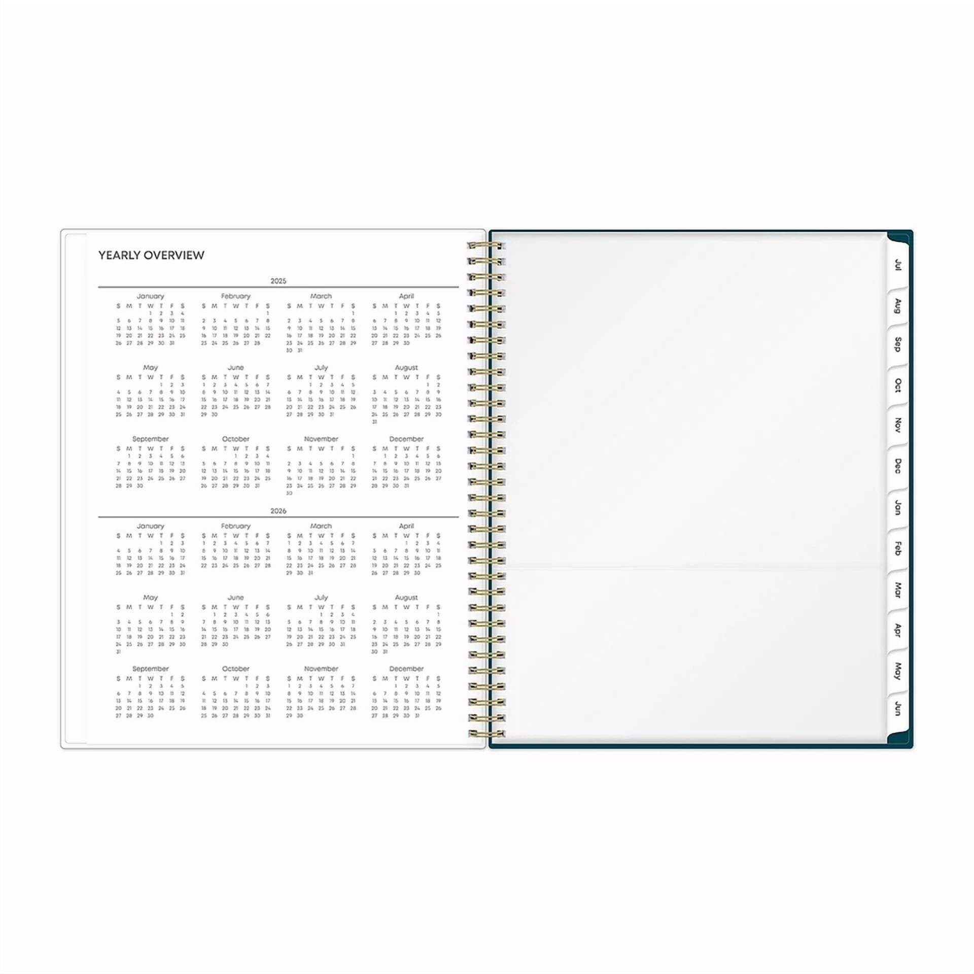 2025-2026 Blue Sky Greta 8.5" X 11" Weekly & Monthly Planner Plastic Cover