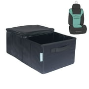FH Group Dual Purpose Trunk Organizer with Cooler 7.5in x 18in and Air Freshener