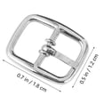 thumbnail image 2 of WEUVEB 50Ud Hebillas De Rodillo De Zinc Para Bolsas Plata Con Resistente Y Flexible, 2 of 8