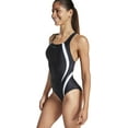 thumbnail image 3 of Women's Speedo 7723950 Active Quantum Fusion Splice One Piece Swimsuit (Black 14), 3 of 14