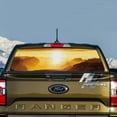 thumbnail image 3 of Rear Window Decal for Trucks – Sun Out West 58 x 18 Inches, Weatherproof Perforated Vinyl See-Through Graphic, Fits Most Pickup Trucks & SUVs, 3 of 7