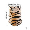 thumbnail image 2 of BotaniNest Cozy Autumn & Winter Flannel Button Tiger Transform Your Pup Into A Cuddly Tiger With Stylish Comfort!, 2 of 6