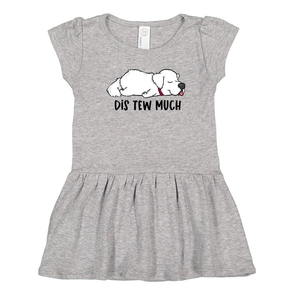 Inktastic Napping Dis Tew Much Great Pyrenees Girls Toddler Dress