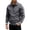 Gray, variant on Yungyresw Track Jacket Stripe Sleeves Bomber Zip Up Striped Jacket Slim Fit for Autumn Wear Sports