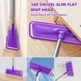 thumbnail image 3 of MYSPRI Microfiber Wet Flat Mops for Floors with 4 Reusable Washable Dust Mop Pads, 3 of 7