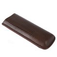 thumbnail image 1 of Estuche Para Cigarros Con 2 Dedos, Elegante Estuche De Viaje Para Cigarros Marrón De Cuero PU Portátil Para Regalos De Aniversario, 1 of 7