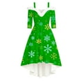 thumbnail image 5 of Women Christmas Outfit Elegant Holiday Party Dress For Festive Dinner Evening Gala Celebration Comfortable Flowy Design Green L, 5 of 5