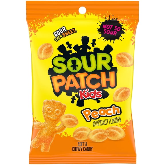 Sour Patch Kids Peach Soft Chewy Candy - 8.07oz - Pack of 2