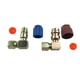 thumbnail image 3 of 1 par de adaptadores de aire acondicionado 7 / 16L 3 / 8H R12 a 134a azul + tapas rojas, 3 of 8