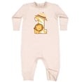 thumbnail image 2 of Inktastic Safari 1st Birthday Jungle Animal 1 Year Old Baby Fleece Romper, 2 of 4