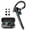 Black-gray, variant on Bluetooth Headset, Single-Ear Bluetooth Earpiece with ENC Mic with HiFi Stereo Sound, 72 Hours Talking Time Wireless Headset V5.3 with 400mAh Charging Case for iOS Android Cell Phones, Black