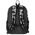 thumbnail image 3 of Mochila Choco Mocha con estampado de vaca para niñas adolescentes de 45 cm, color negro, 3 of 6