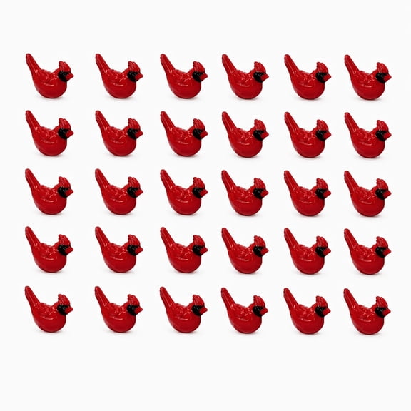 Holidays Red Cardinal Christmas Cake Topper, by YEMNPIOS (30 Count)