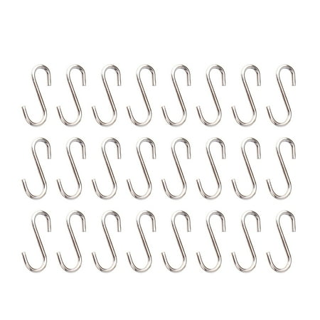 

200Pcs DIY Mini S-shaped Hooks Stainless Steel Hangers DIY Jewelry Accessory
