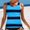 Blue, variant on TIMIFIS Womens Blouson Tankini Top No Bottom Loose Fit Swim Top Modest Tank Top