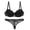 Black, variant on Lingerie for Women Fashionable Lace Bra Set with Decorative Drill Details for Women Elegant Underwear Ensemble Black 85C