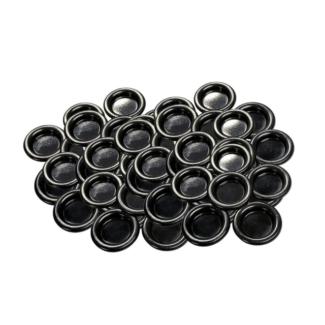 50 mini bandejas cónicas de metal para uso doméstico, estudio, salón de té o dormitorio. negro