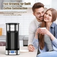 thumbnail image 3 of Single Serve Coffee Maker, Programable Single-Serve Brewers, Timer Auto Start/Off, 14 Oz Single Cup Coffee Machine For Ground Coffee, 700W Quick Brewing, Perfect Gifts for Coffee Lovers, 3 of 6