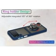 thumbnail image 6 of is Specially Designed for Samsung Galaxy Z Flip3(5G) Anti-Fall,Anti-Fingerprint, Built-in 360° Rotating Ring Bracket Solid and Durable Magnetic car Phone case, Suitable for 6.7inches Male-Blue, 6 of 12