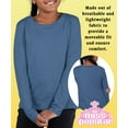 thumbnail image 5 of Miss Popular 4-Pack Girls' Long Sleeve Crew Neck T-Shirts, Sizes 7-16, 5 of 6