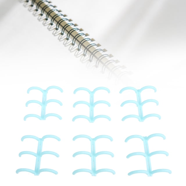 16mm 3 Rings A4 PP Comb Binding Spine, Sturdy, Cuttable Design, Easy to Use, for Reports Presentations, B5/A5/A6/A7, 120 Sheet Capacity
