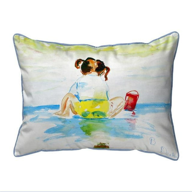Betsy Drake ZP729 PiKTails Jouant Extra Grand Oreiller Intérieur et Extérieur à Fermeture Éclair - 20 x 24 Po.