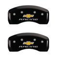 thumbnail image 4 of MGP 4 Caliper Covers Engraved Front & Rear Chevy racing Black finish silver ch Fits select: 2014-2016 CHEVROLET SONIC LTZ, 2013 CHEVROLET SONIC RS, 4 of 6