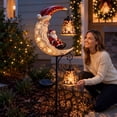thumbnail image 4 of Solar Christmas Garden Stake Light, Santa Claus Moonlight Garden Light, Decorative Ground Light For Backyard Landscaping, Porch And Xmas Party Decor, 4 of 5