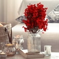 thumbnail image 3 of FONDOTIN 6-Pack Red Artificial Gypsophila Flowers for Indoor Decoration, Home Decor, Wedding, and Photo Props, 3 of 7