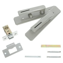 FONDOTIN Screen Door Handle with Lock Iron 1Set