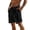 Black, variant on EOYWHK Khaki Shorts Men with Pockets Elastic Waist Drawstring Mens Khaki Shorts Soft Lightweight Breathable Casual Activewear for Men Beige, Size L