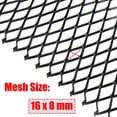 thumbnail image 2 of Modengzhe Hoja De Malla Para Parrilla De Automóvil De 40 X 13 Pulgadas Rollo De Malla Multifuncional De Aleación De Aluminio Pintado En Negro Rejillas En Forma De Rombo De 8 X 16 Mm, 2 of 5