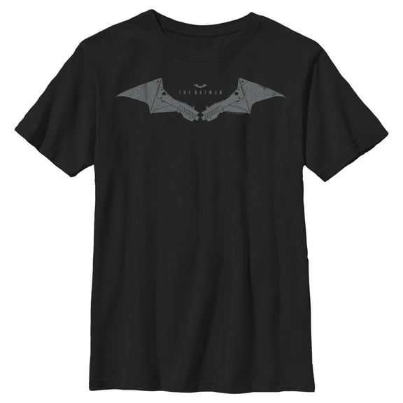 Boy's The Batman Batarang Logo  Graphic Tee Black X Small