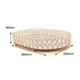 thumbnail image 2 of jifeng Mirror Base Tray, Storage Organizer Vanity Trays Decor Rose Golden Shiny Desktop L, 2 of 8