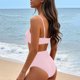thumbnail image 4 of Trajes de baño para mujer, conjunto de traje de baño con cordones, estilo dividido, color sólido, informal, a la moda, para mujer, trajes de baño para mujer, traje de baño para mujer, trajes de baño d, 4 of 5