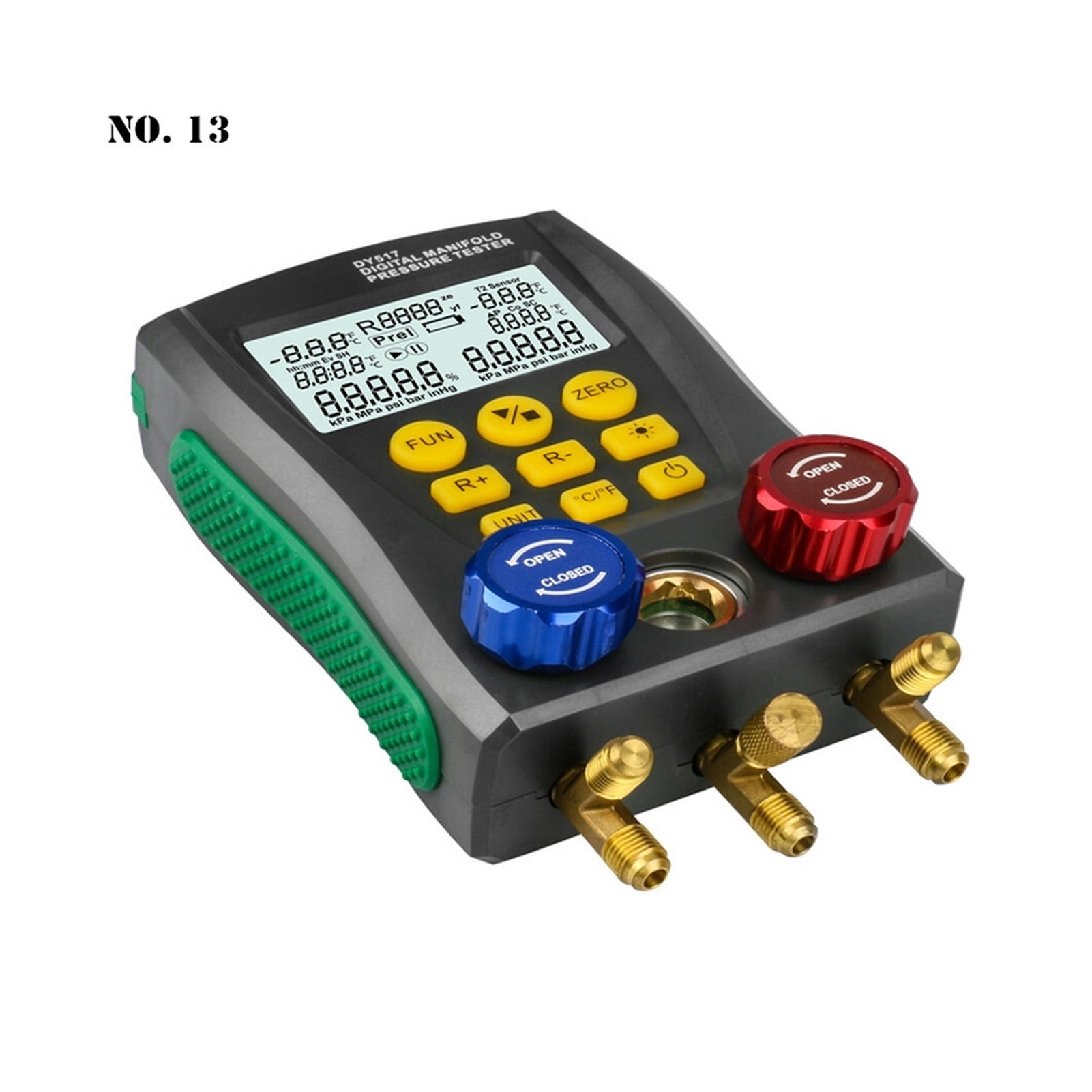 DY517 Refrigeration Pressure Gauge Digital Vacuum Pressure Manifold Tester Meter HVAC Temperature Tester Pressure Meter ,Accuracy