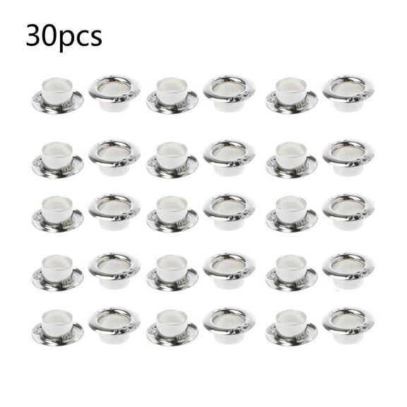 Necvior 30Pcs Silver Color Beads Cover Jewelry Necklaces Earrings Bracelets Making Supplies DIY Findings Crafting Accessories