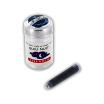 J. Herbin La Perle des Encres Fountain Pen Ink Cartridges, Pack of 6 - Bleu Nuit (H201-19)