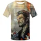 thumbnail image 3 of Camiseta de verano para hombre, cantante Johnny Halladay, estampado 3D, cuello redondo, informal, manga corta, talla grande, moda, 3 of 5