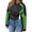 Green, variant on Womens Faux Leather Bomber Jackets Cropped Zip Up Color Block Fall Casual Moto Biker Coats