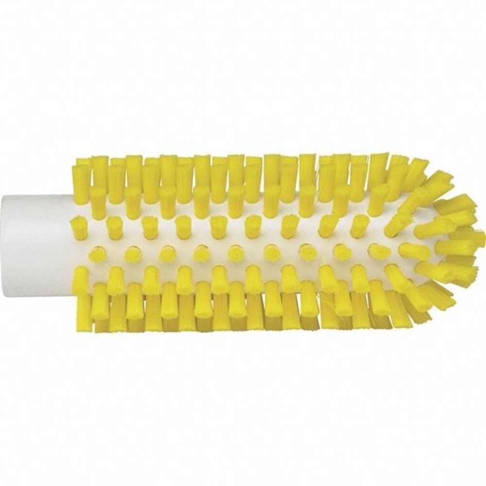 2" W Tube and Pipe Brush, Stiff, Not Applicable L Handle, 5 1/4 in L Brush, Yellow 5380506