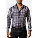 thumbnail image 1 of Camisa Hombre Casual Cuadros Negros, Blancos, Rojos Platino, 1 of 6