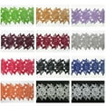 thumbnail image 1 of 3" White Black Ivory Red 12 Colors Rose Floral Venice Lace Trim Guipure By Yard, 1 of 1