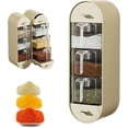 thumbnail image 1 of Wall-Mounted Spice Organizer, 5-Layer Non-Punching Seasoning Rack Organizer, 1 of 6
