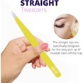 thumbnail image 3 of SIVOTE Lash Tweezers for Eyelash Extensions for Volume, Isolation & Classic Lashes, 3 Pack, Yellow, 3 of 6