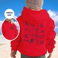 thumbnail image 2 of Tween Girls Hoodies Sweatshirts Soft Pullover With Hood Casual School Outdoor Clothing Red Size 11-12T, 2 of 7