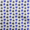 thumbnail image 1 of oneOone Cotton Cambric Blue Fabric Poker Card Sewing Material Print Fabric By The Yard 56 Inch Wide, 1 of 4
